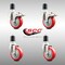 Service Caster 4 Inch 316SS Red Poly Swivel 1-7/8 Inch Expanding Stem Caster Lock Brake, 2PK SS316TTLEX20S414-PPUB-RED-2-S-2-178 - alternate 5